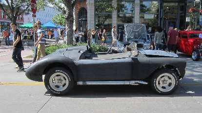 This roadster had a hacked-up MGA body with a Chevy motor. It has no doors, just like the recently unveiled ATS Leggera. As this one-of-a-kind car has been at this show for years, it's as if ATS copied it!