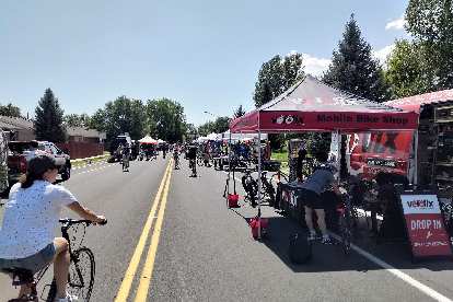 Mobile bike shop services were available along the Open Streets route.