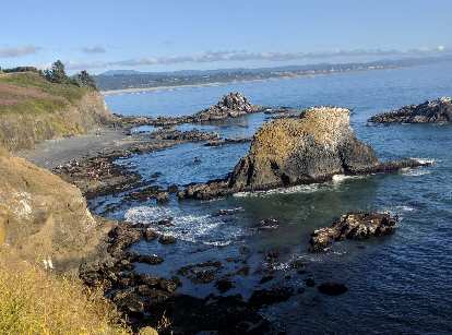 The Oregon coast south of Yaquina Head Outstanding Natural Area. The Oregon coast south of Yaquina Head Outstanding Natural Area.