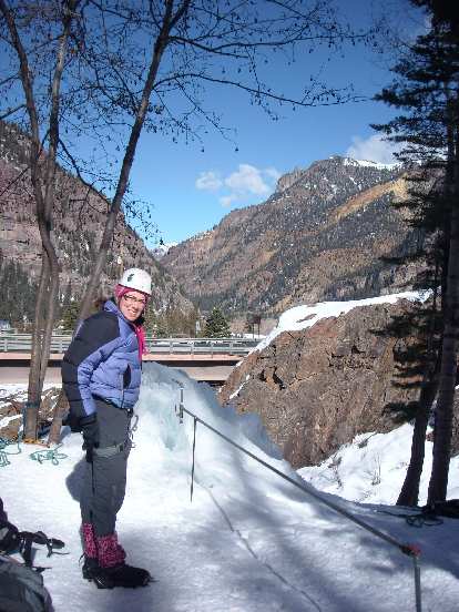"My butt is numb," stated Michele after belaying me while sitting on the snow for too long. (01 Feb 2009) "My butt is numb," stated Michele after belaying me while sitting on the snow for too long.