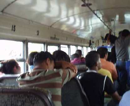 The bus ride, sans air conditioning and filled to capacity, would not be considered luxurious by any means, but cost only 25 cents vs. $25-30 for a taxi.