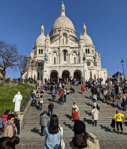 Photo: The Sacre Coeur church in Montmartre.