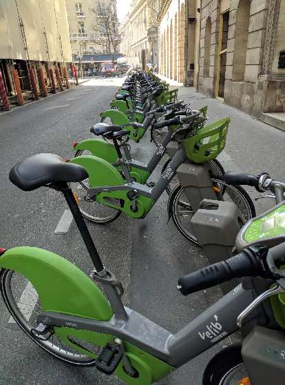 The Velib city share bicycles in Paris were different from the ones that I last saw in 2013. Photo: The Velib city share bicycles in Paris were different from the ones that I last saw in 2013.
