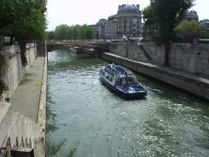The view of the Seine near St. Michel and the Notre Dame Cathedral. (17 Aug 2003) The view of the Seine near St. Michel and the Notre Dame Cathedral.
