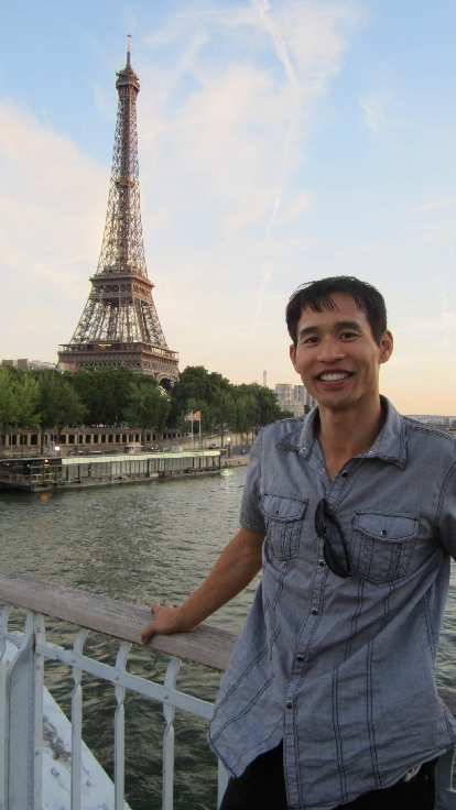 Felix Wong and the Eiffel Tower. (05 Aug 2013)