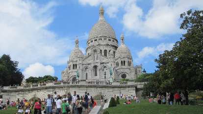 The Sacre Coeur in Montmartre. (08 Aug 2013)