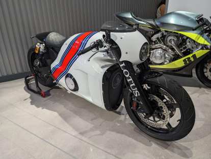 The 2014 Lotus C-01 motorcycle, the first motorcycle by Lotus.