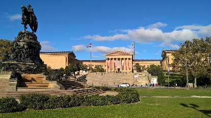 The Oval with the Philadelphia Museum of Art behind.