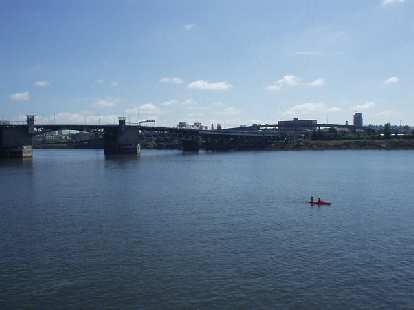 The Willamette river. The Willamette river.