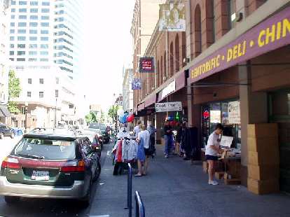 Downtown at the Foot Traffic store where I picked up registration materials for the Foot Traffic Marathon. Downtown at the Foot Traffic store where I picked up registration materials for the Foot Traffic Marathon.
