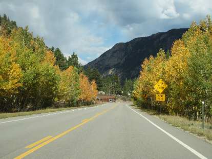 Colorful trees along Highway 14. Colorful trees along Highway 14.