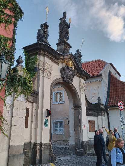 A gateway to the Strahov Monastery in Prague. A gateway to the Strahov Monastery in Prague.