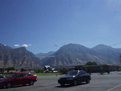 The Wasatch Mountain Range is a bit browner by Provo than by Ogden. The Wasatch Mountain Range is a bit browner by Provo than by Ogden.