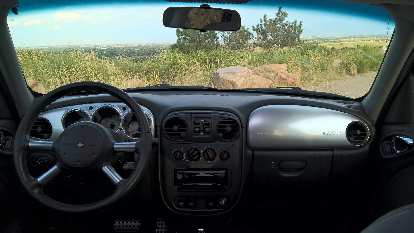 interior, silver dash panels, 2005 Chrysler PT Cruiser GT