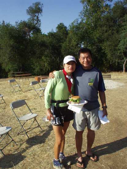 My former co-worker, Chau Pham, and his wife Mylinh also did the race.