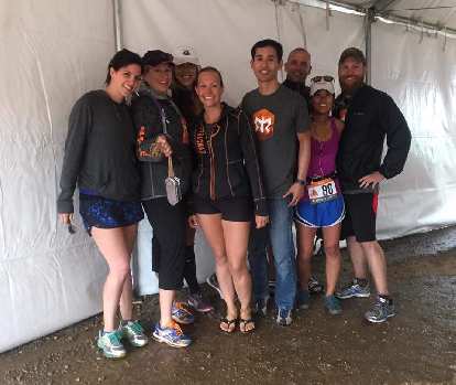 Team Bear Butts at the 2016 Ragnar Trail Angelfire relay included Tamara, Peggy, Amarah, Krista, Felix, Patrick, Aileen, and Brad.