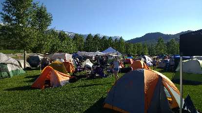 Tent city at Ragnar Snowmass.