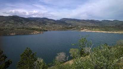 Photo: North end of the Horsetooth Reservoir.