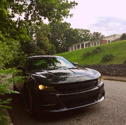 black 2017 Dodge Charger R/T with Hemi