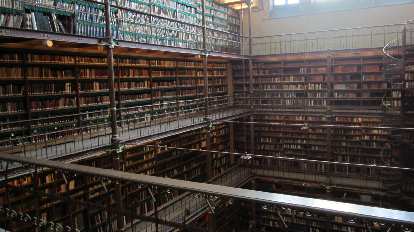 Huge library at the Rijksmuseum.
