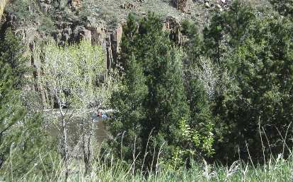 Kayaker along the Poudre River, May 2015. Kayaker along the Poudre River, May 2015.