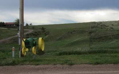 John Deere mailbox. John Deere mailbox.
