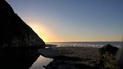 Sunrise at Arroyo Burro Beach in Santa Barbara.