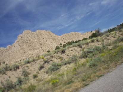 Rock formation along the highway north (I think) of Santa Fe.