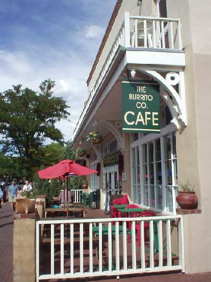 I had a yummy burrito at this cafe. Image with no alt text