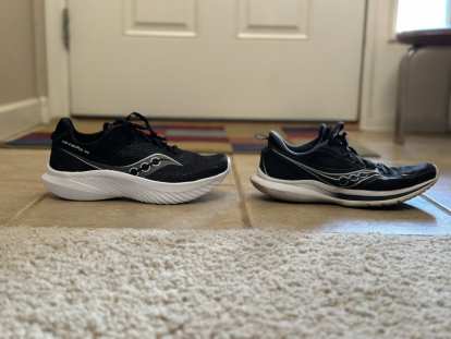 Nike free vs saucony kinvara hotsell