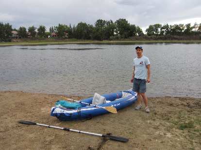 Me with the kayak. (03 Sep 2012) Me with the kayak.