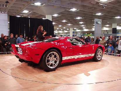 And here is the 2005 Ford GT (cost: >$100,000), which is almost a spitting image of the original!