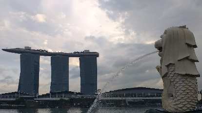 Sky Park and Melion in Singapore.