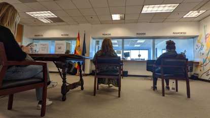 Inside the General Consulate of Spain in Los Angeles, where I applied for a residency visa.