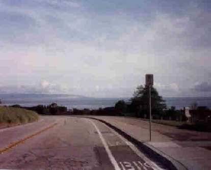 road near Pacific Ocean near end of the 1998 Solvang Double Century