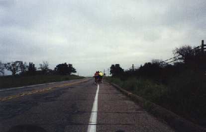 Catching up to cyclists in the 2000 Solvang Double Century. catching up to cyclists in the 2000 Solvang Double Century