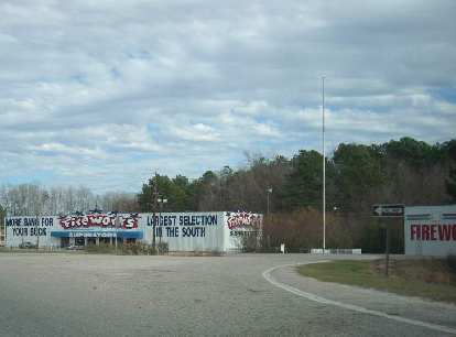 Every time I am down in the South, I always see a lot of fireworks stores. Doesn't matter what time of year. Every time I am down in the South, I always see a lot of fireworks stores. Doesn't matter what time of year.