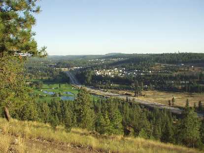The view of the valley below from High Drive.