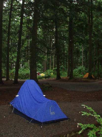 Ok, I got a preview of Vancouver's wet winters... in late August. Last night was the first time during the entire trip I had to use the rain fly on my tent! Ok, I got a preview of Vancouver's wet winters... in late August. Last night was the first time during the entire trip I had to use the rain fly on my tent!