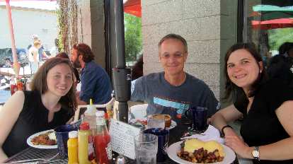 Maureen, Brad, Eli, Creekside Cafe and Grill