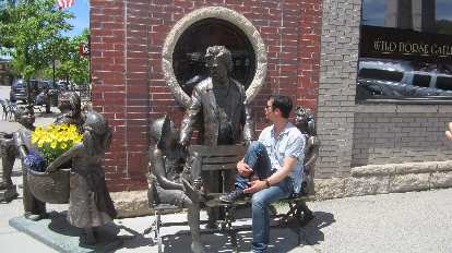 Felix Wong, statues, downtown Steamboat Springs