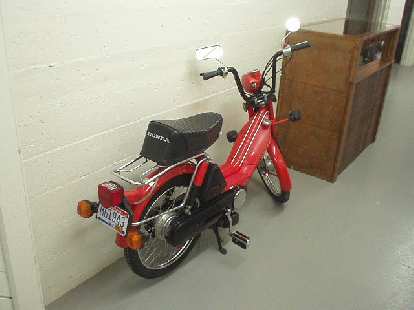 Photo: A Honda step-thru or moped, I think.