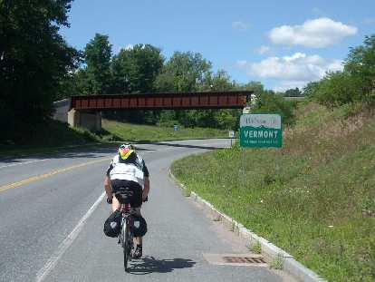 Ted Lapinski, Vermont sign, 2011 Boston-Montreal-Boston 1200km Permanent