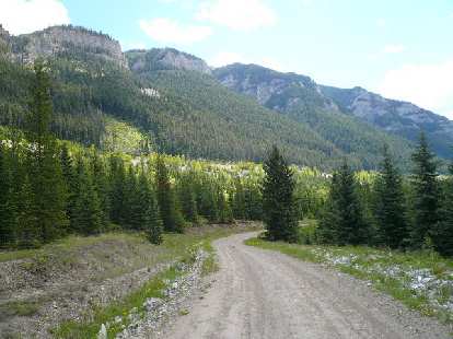 [Day 2, Mile ~120] Some of the best scenery of the entire race was through the Canadian Rockies.