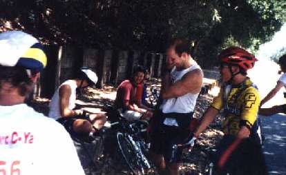 Stanford C-Ya, flat tire, 1998 Tour du Jour 
