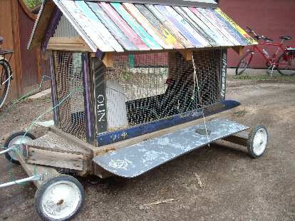 A mobile chicken coop!
