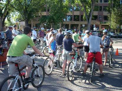 Ready to roll at the Fort Collins Old Town Farmers Market, the start of the Tour de Farms. Ready to roll at the Fort Collins Old Town Farmers Market, the start of the Tour de Farms.