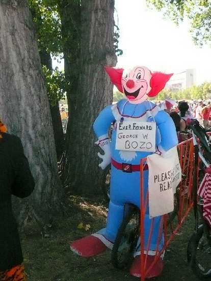 Even the President of the United States was here! George W. Bozo Even the President of the United States was here! George W. Bozo