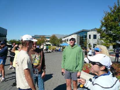 Steve, Doug, Russ and Alyssa chatting after the race. Steve, Doug, Russ and Alyssa chatting after the race.