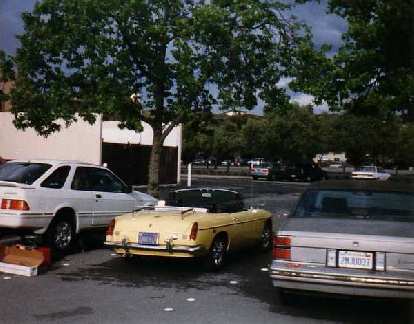 Photo: [May 2, 1998] I had graduated a year ago and was living in Fremont, but Goldie was a still great parts runner for fixing Venus' Merkur in the Stanford parking lot.